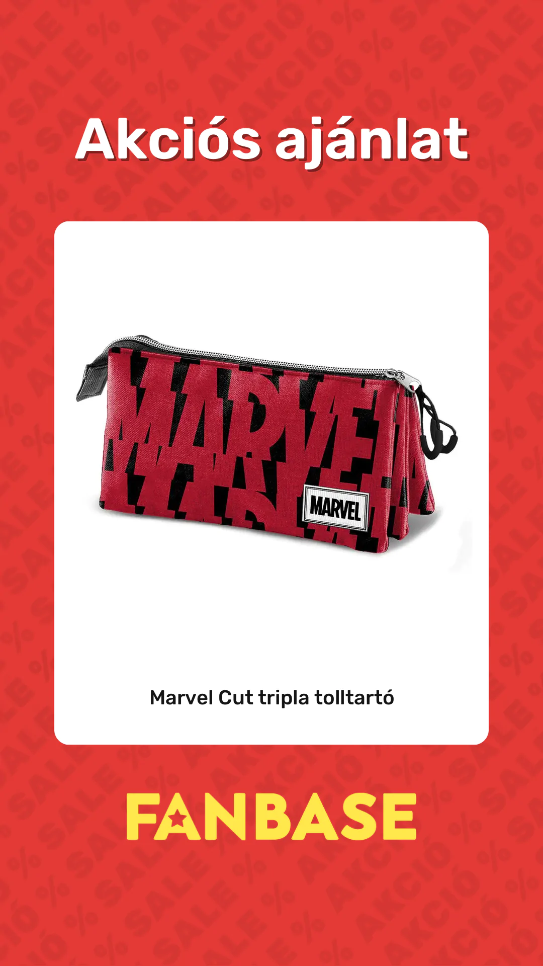 Akciós ajánlat: Marvel Cut tripla tolltartó