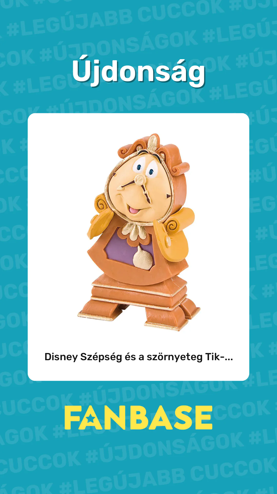 Újdonság: Disney Szépség és a szörnyeteg Tik-...