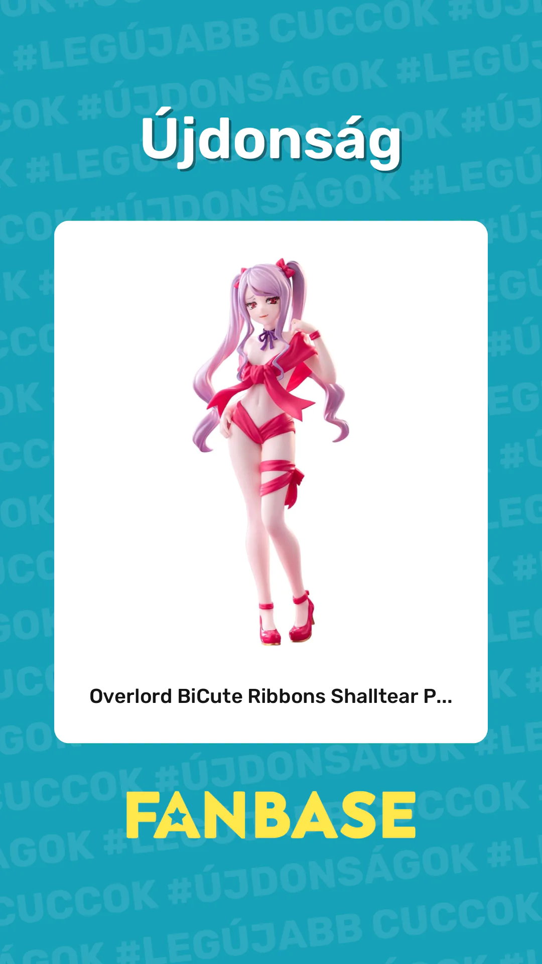 Újdonság: Overlord BiCute Ribbons Shalltear P...