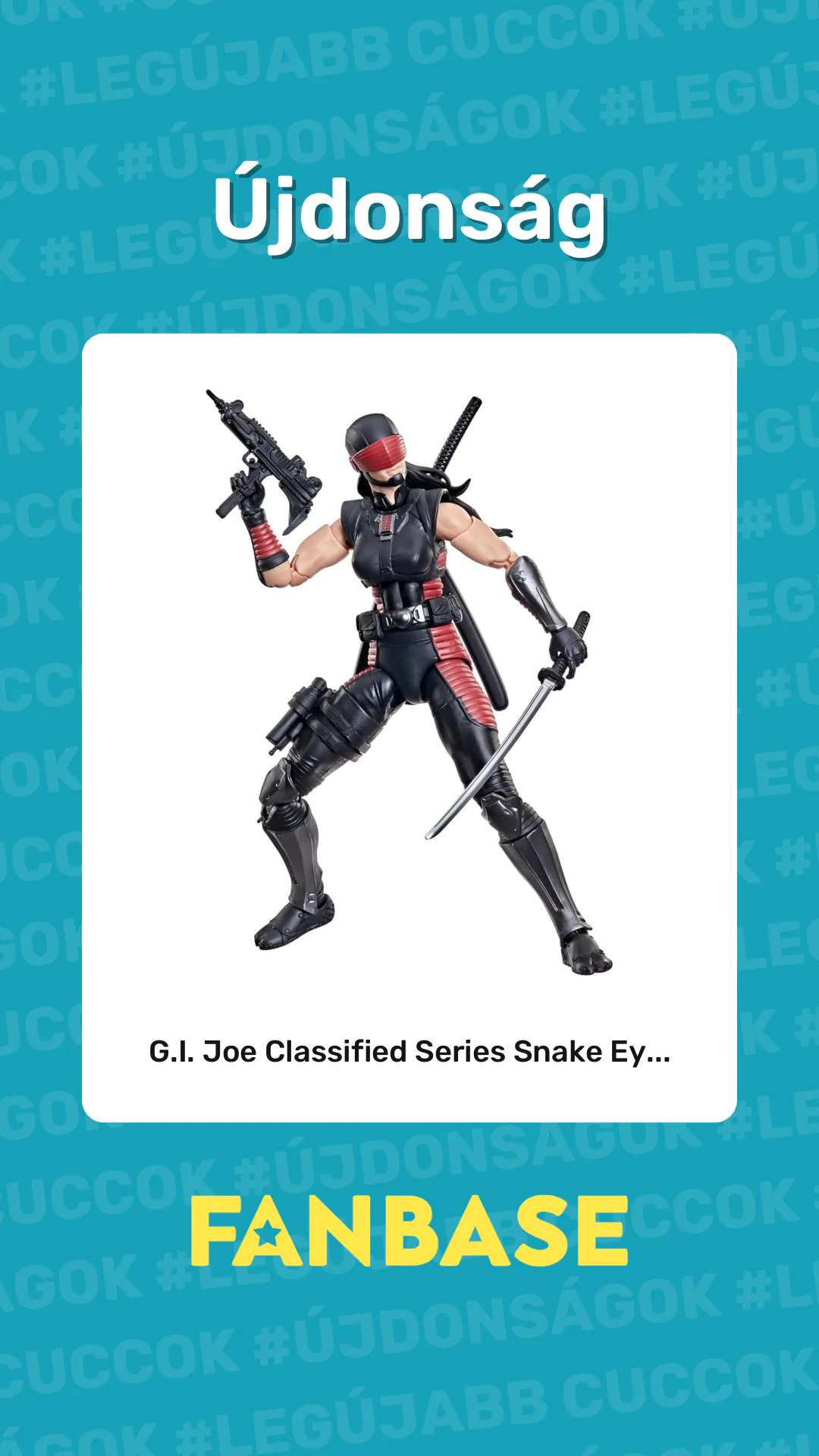 Újdonság: G.I. Joe Classified Series Snake Ey...
