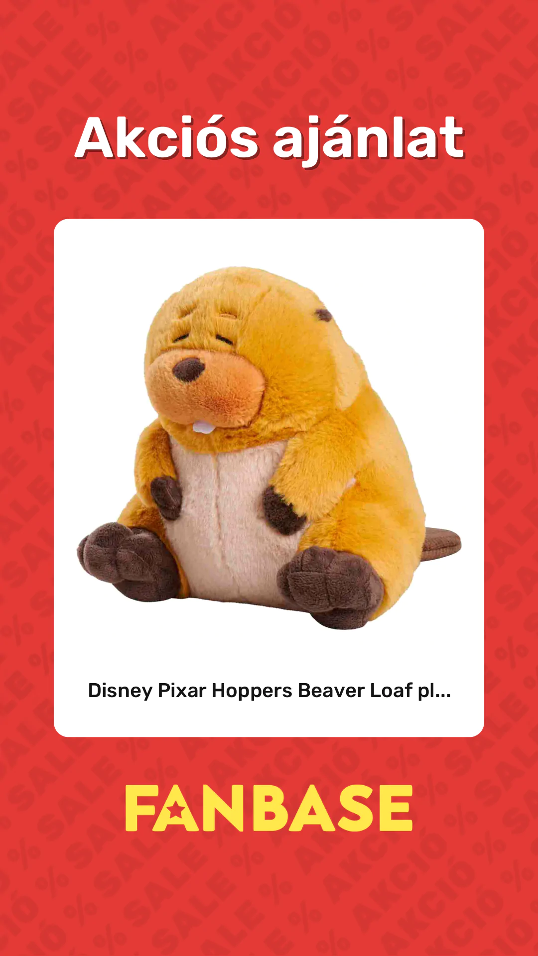 Akciós ajánlat: Disney Pixar Hoppers Beaver Loaf pl...