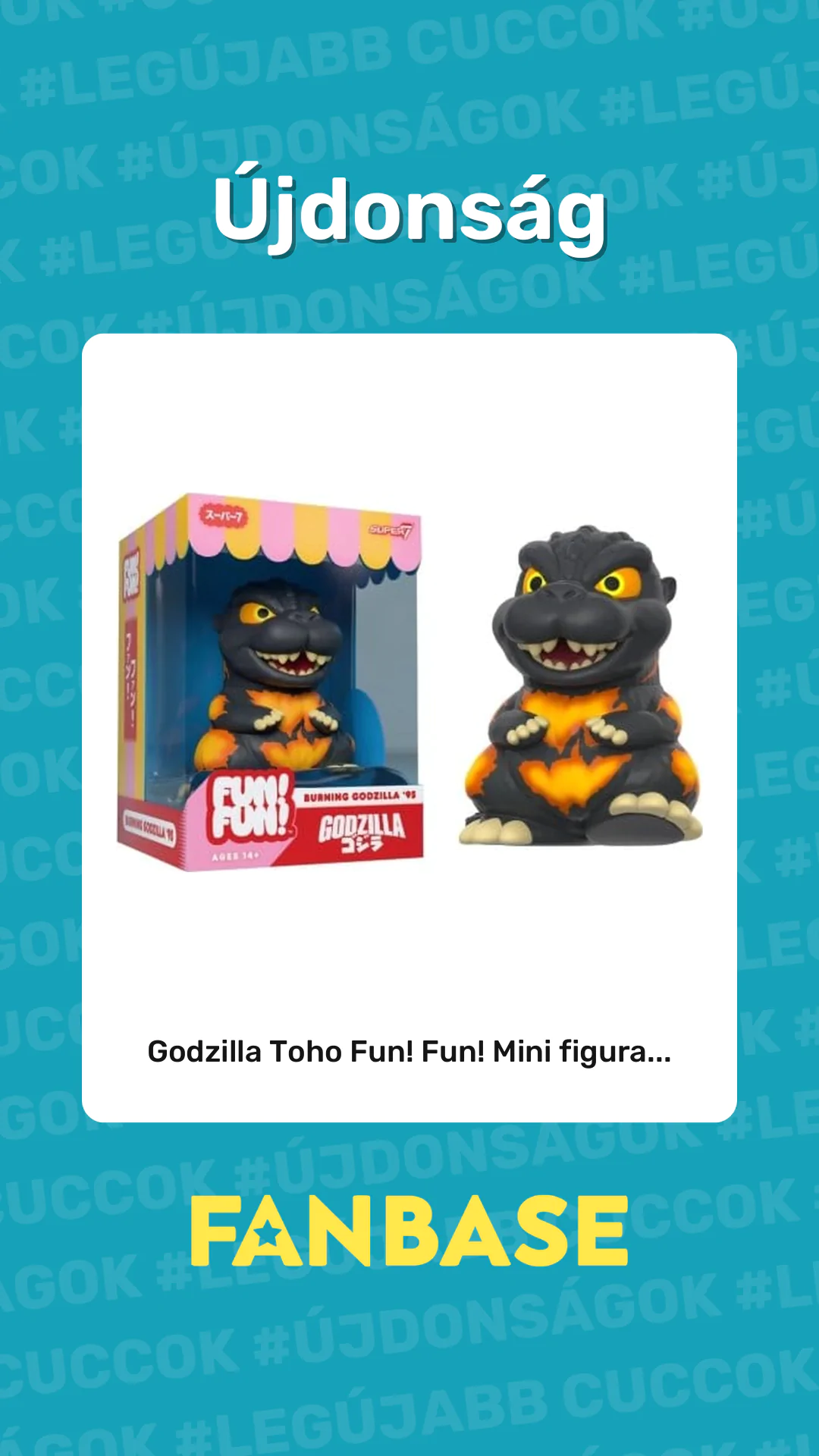 Újdonság: Godzilla Toho Fun! Fun! Mini figura...