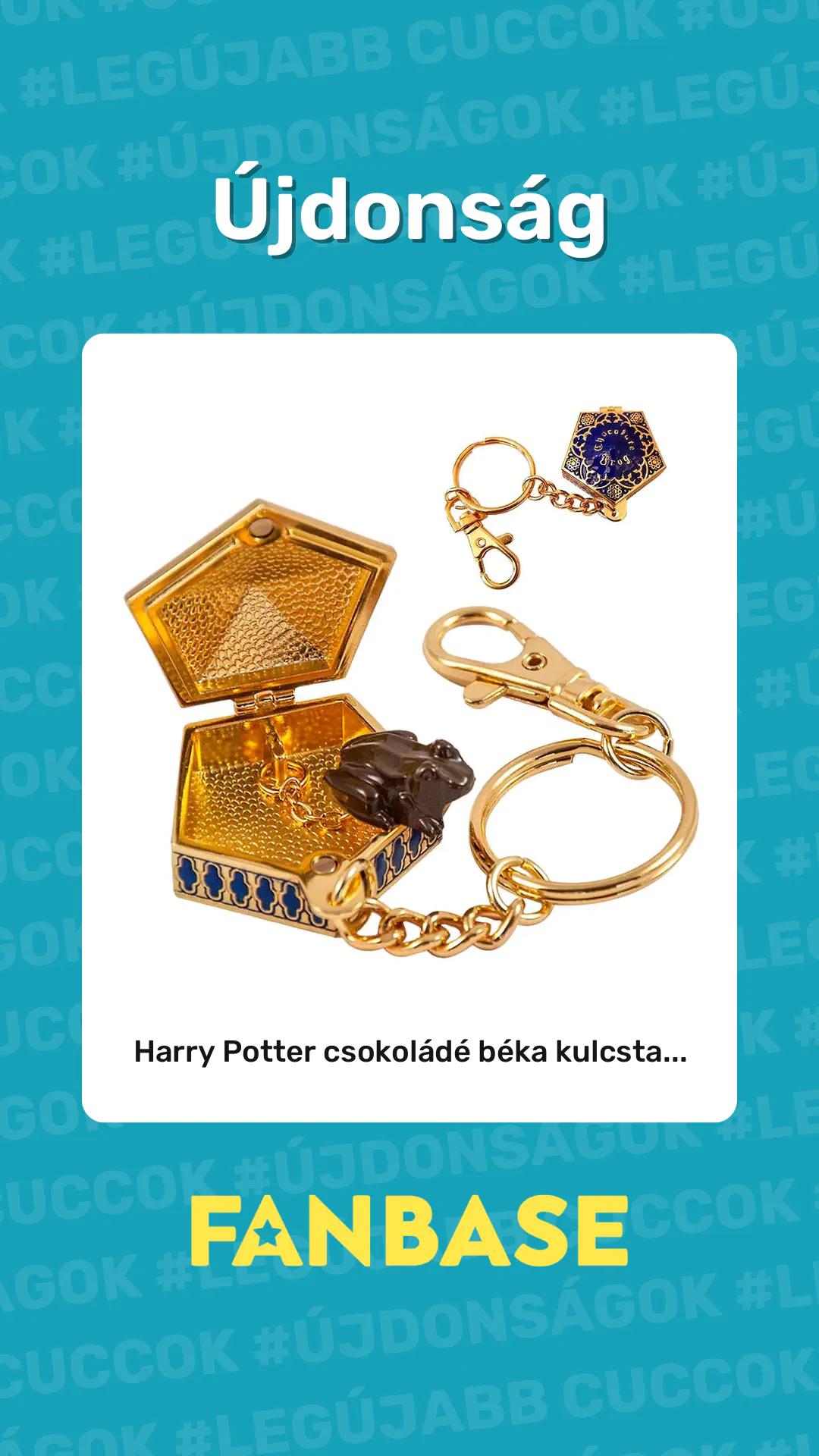 Újdonság: Harry Potter csokoládé béka kulcsta...