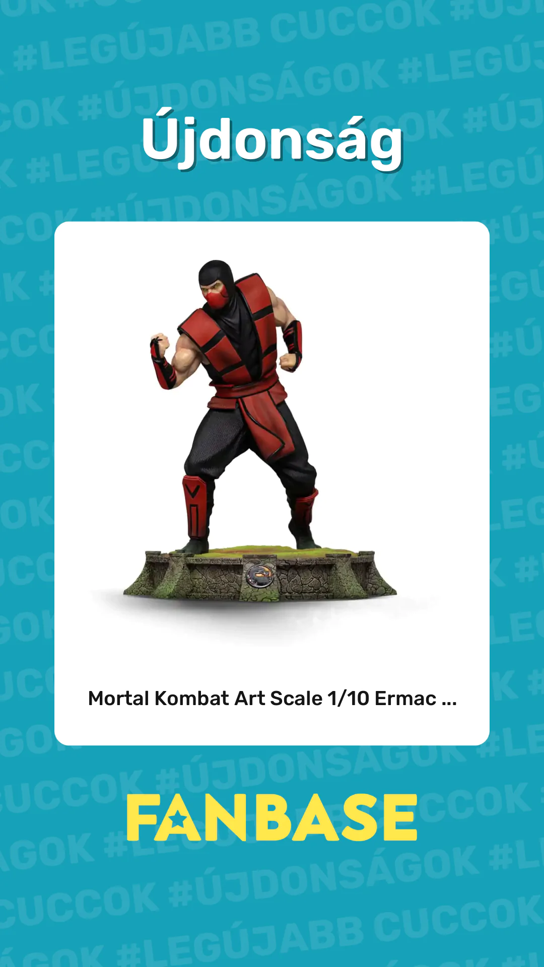 Újdonság: Mortal Kombat Art Scale 1/10 Ermac ...