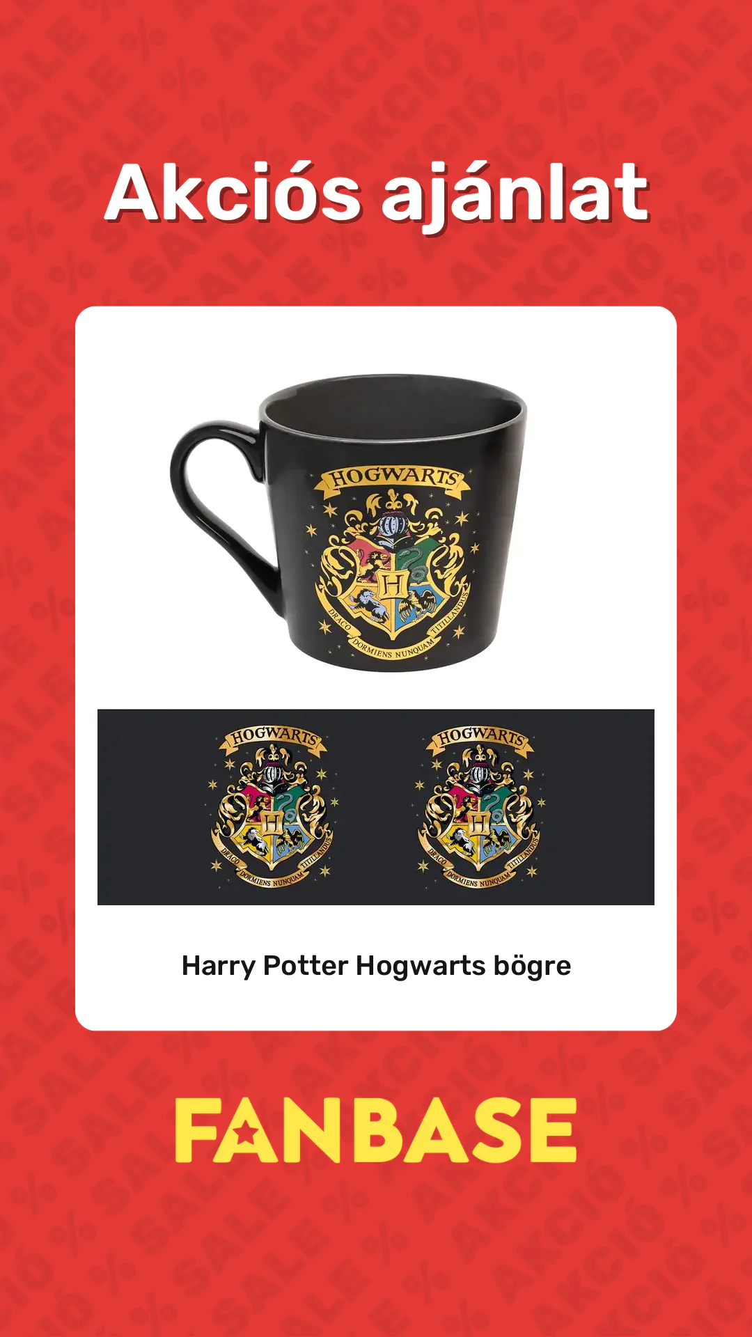 Akciós ajánlat: Harry Potter Hogwarts bögre