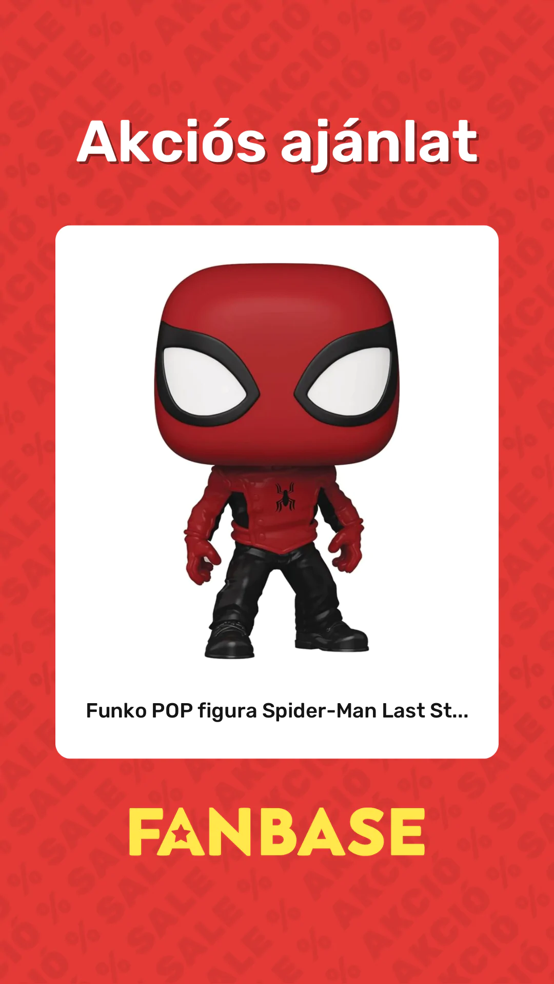 Akciós ajánlat: Funko POP figura Spider-Man Last St...