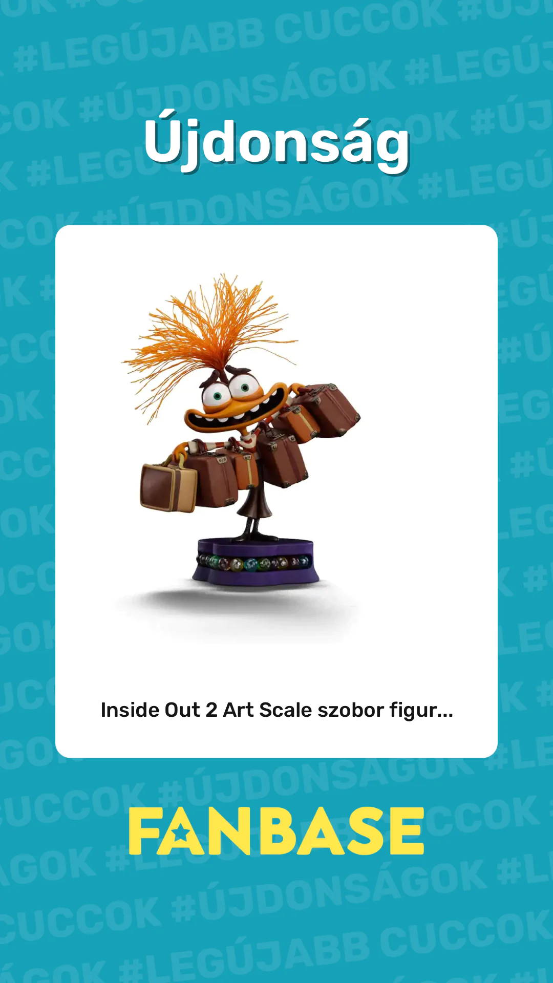 Újdonság: Inside Out 2 Art Scale szobor figur...