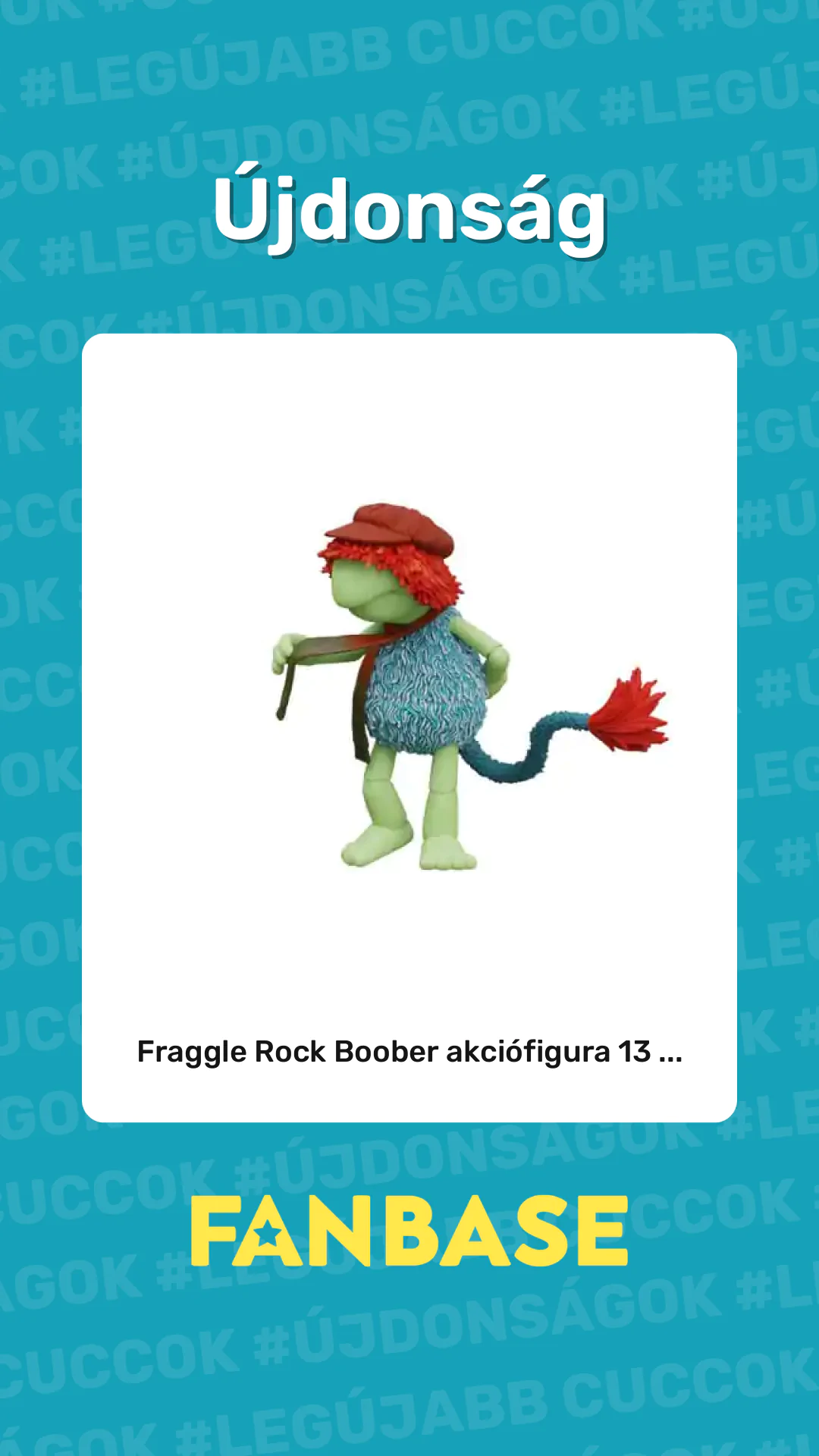 Újdonság: Fraggle Rock Boober akciófigura 13 ...