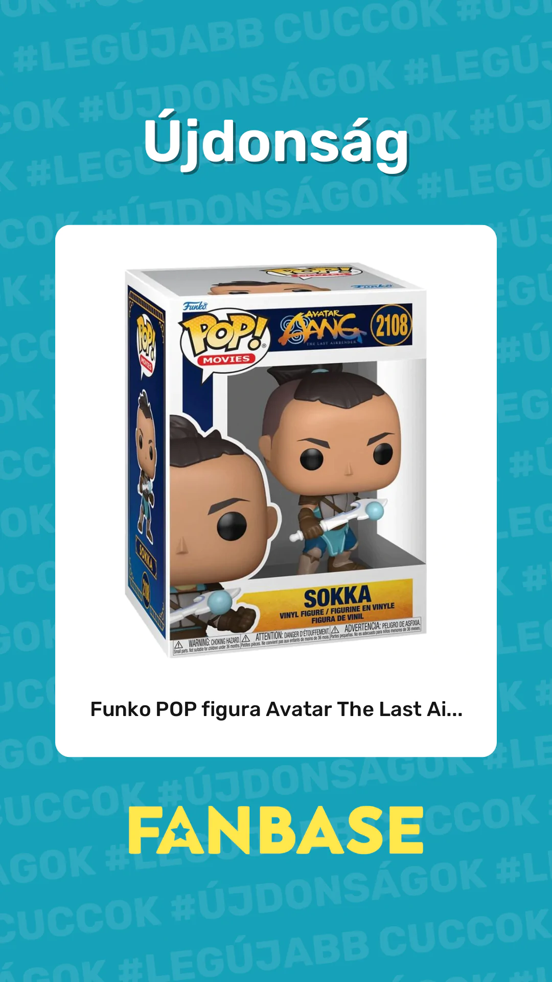 Újdonság: Funko POP figura Avatar The Last Ai...