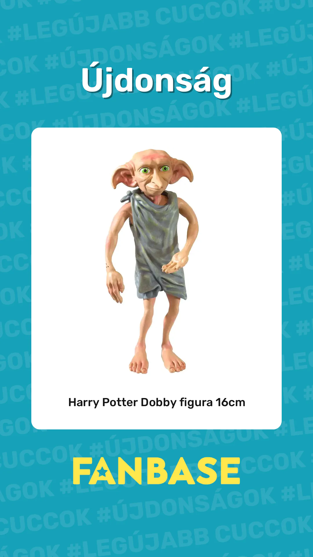 Újdonság: Harry Potter Dobby figura 16cm
