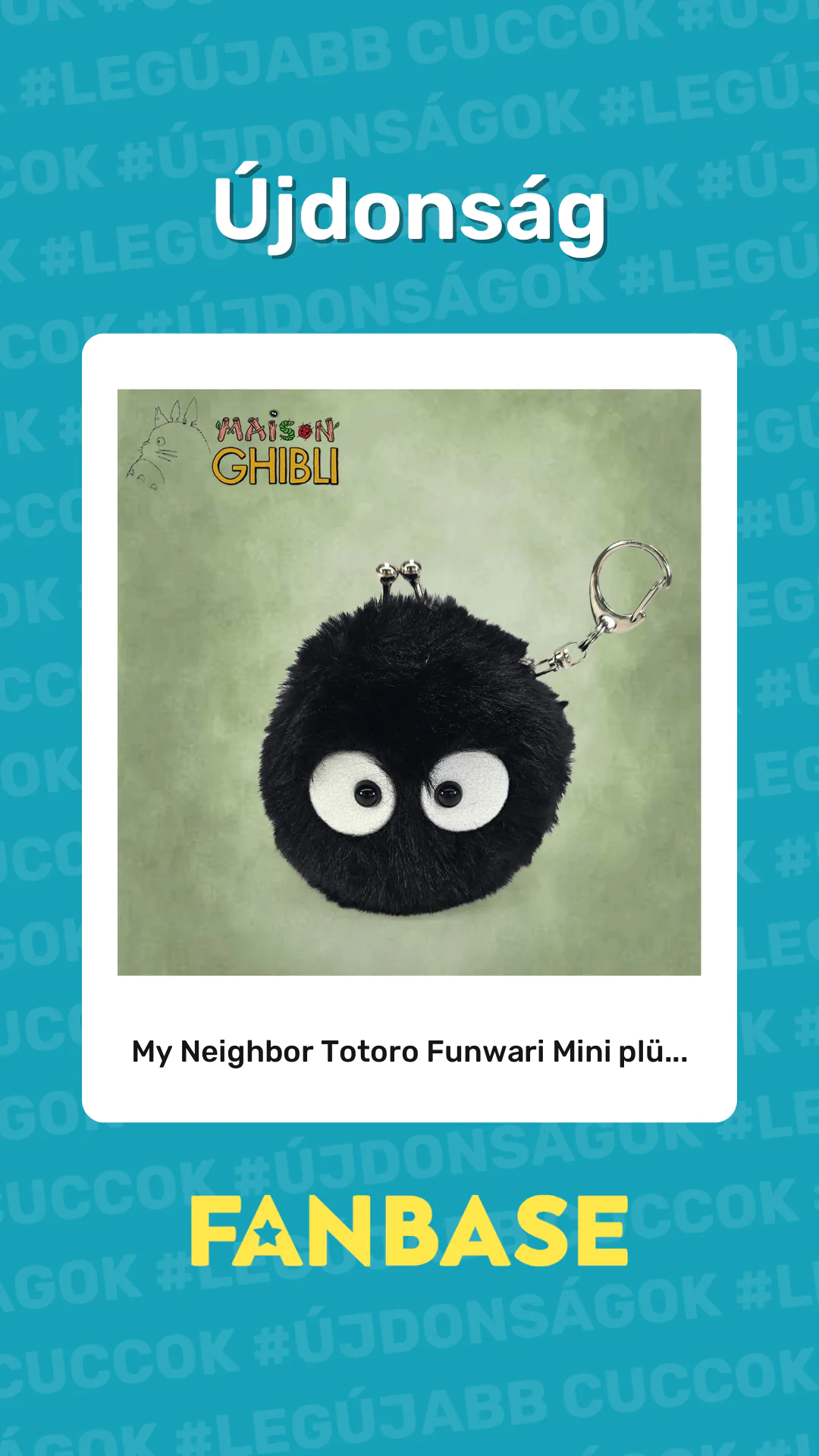 Újdonság: My Neighbor Totoro Funwari Mini plü...