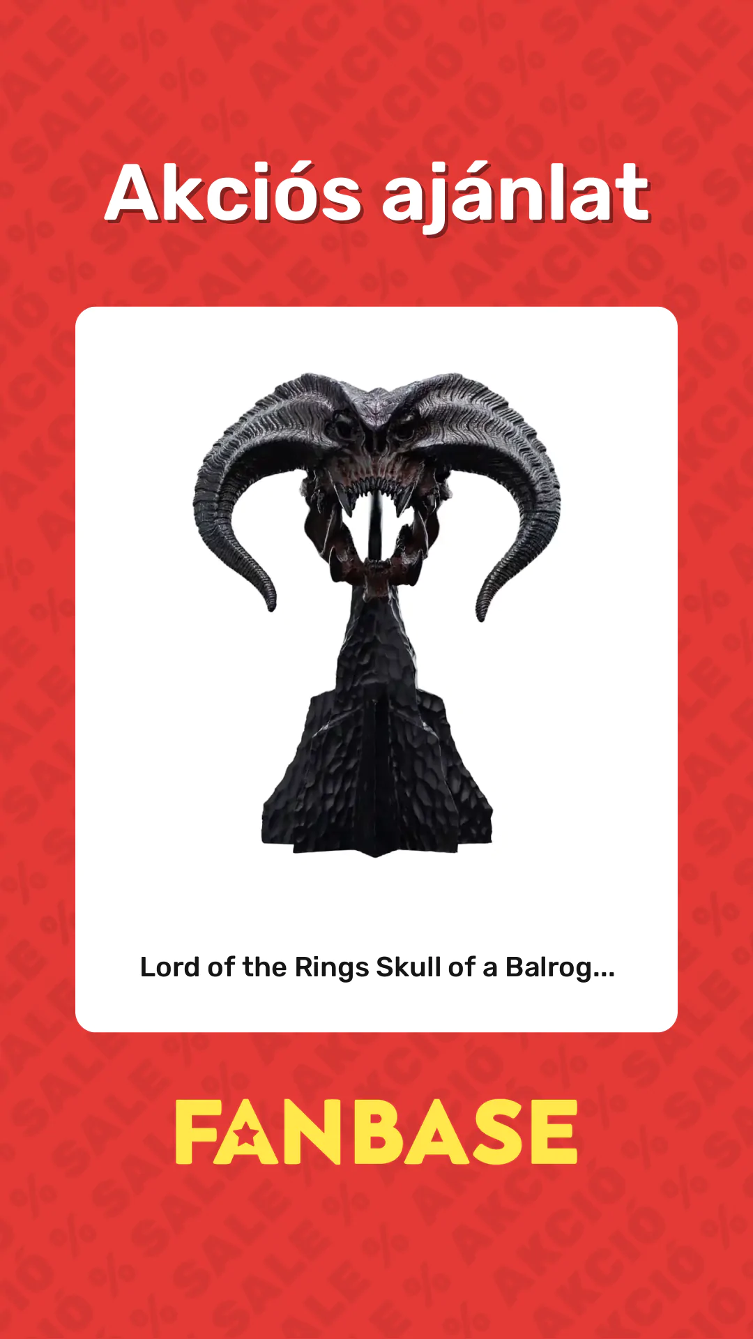 Akciós ajánlat: Lord of the Rings Skull of a Balrog...