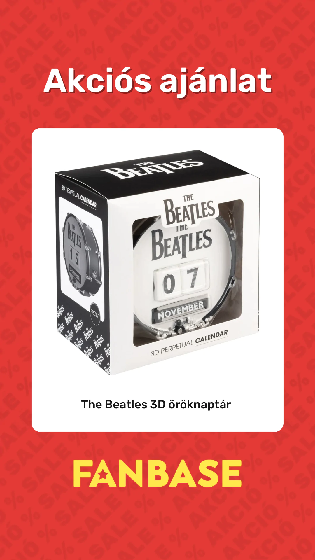 Akciós ajánlat: The Beatles 3D öröknaptár 