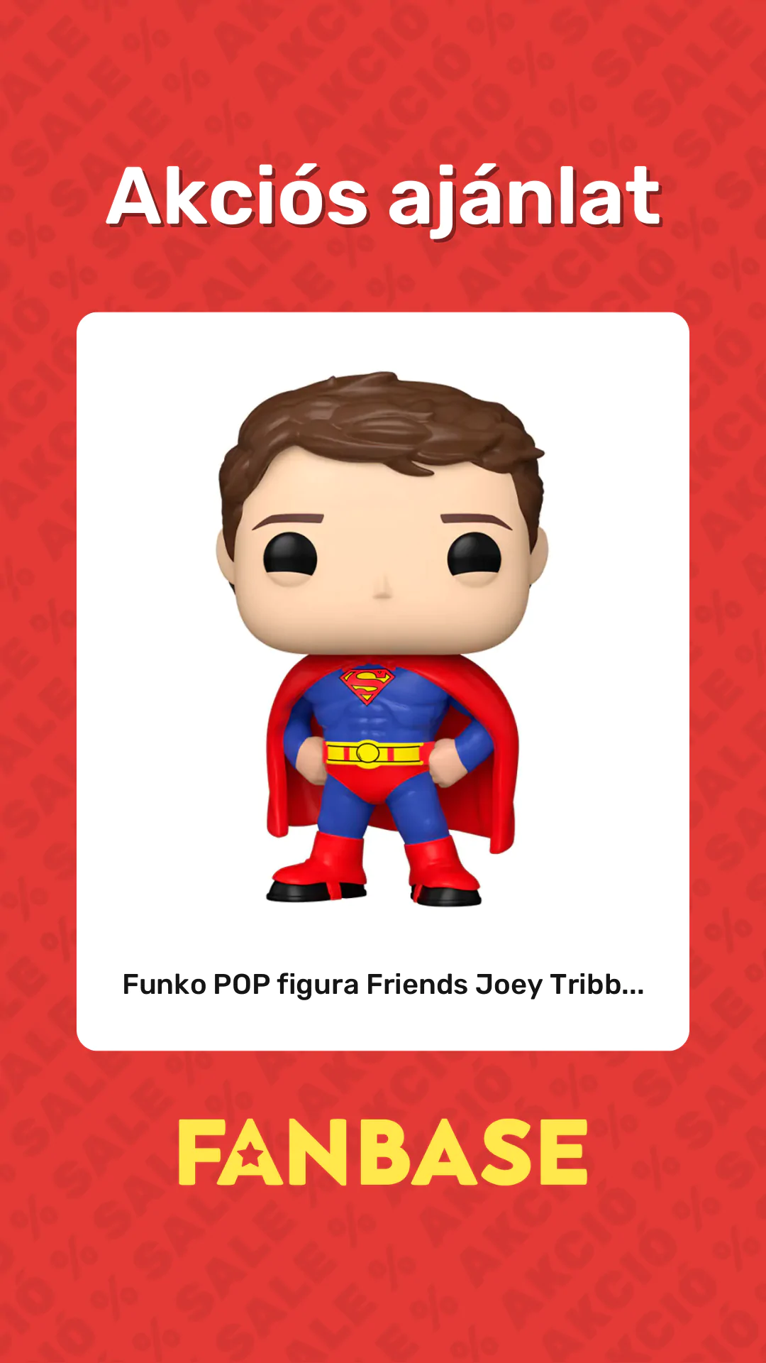 Akciós ajánlat: Funko POP figura Friends Joey Tribb...
