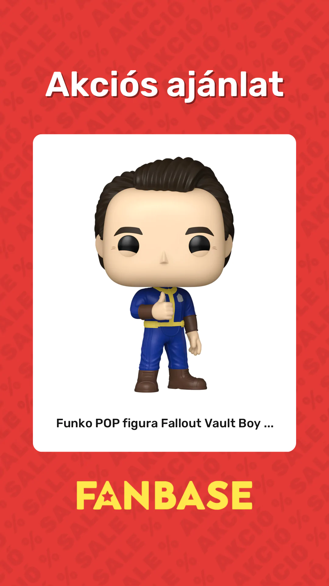 Akciós ajánlat: Funko POP figura Fallout Vault Boy ...