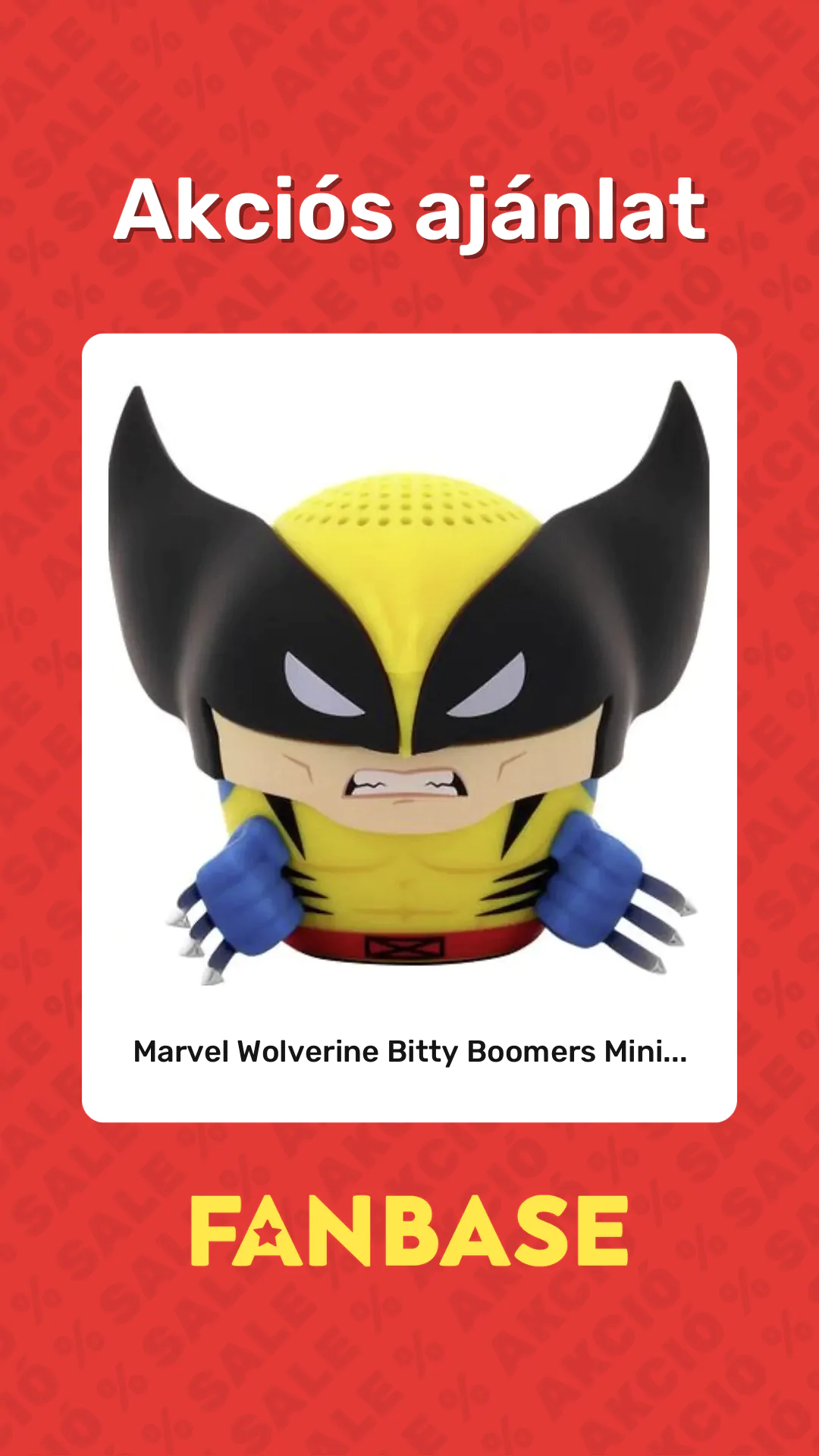 Akciós ajánlat: Marvel Wolverine Bitty Boomers Mini...