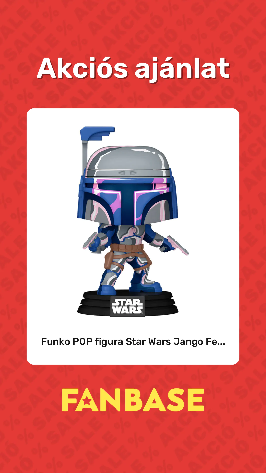 Akciós ajánlat: Funko POP figura Star Wars Jango Fe...