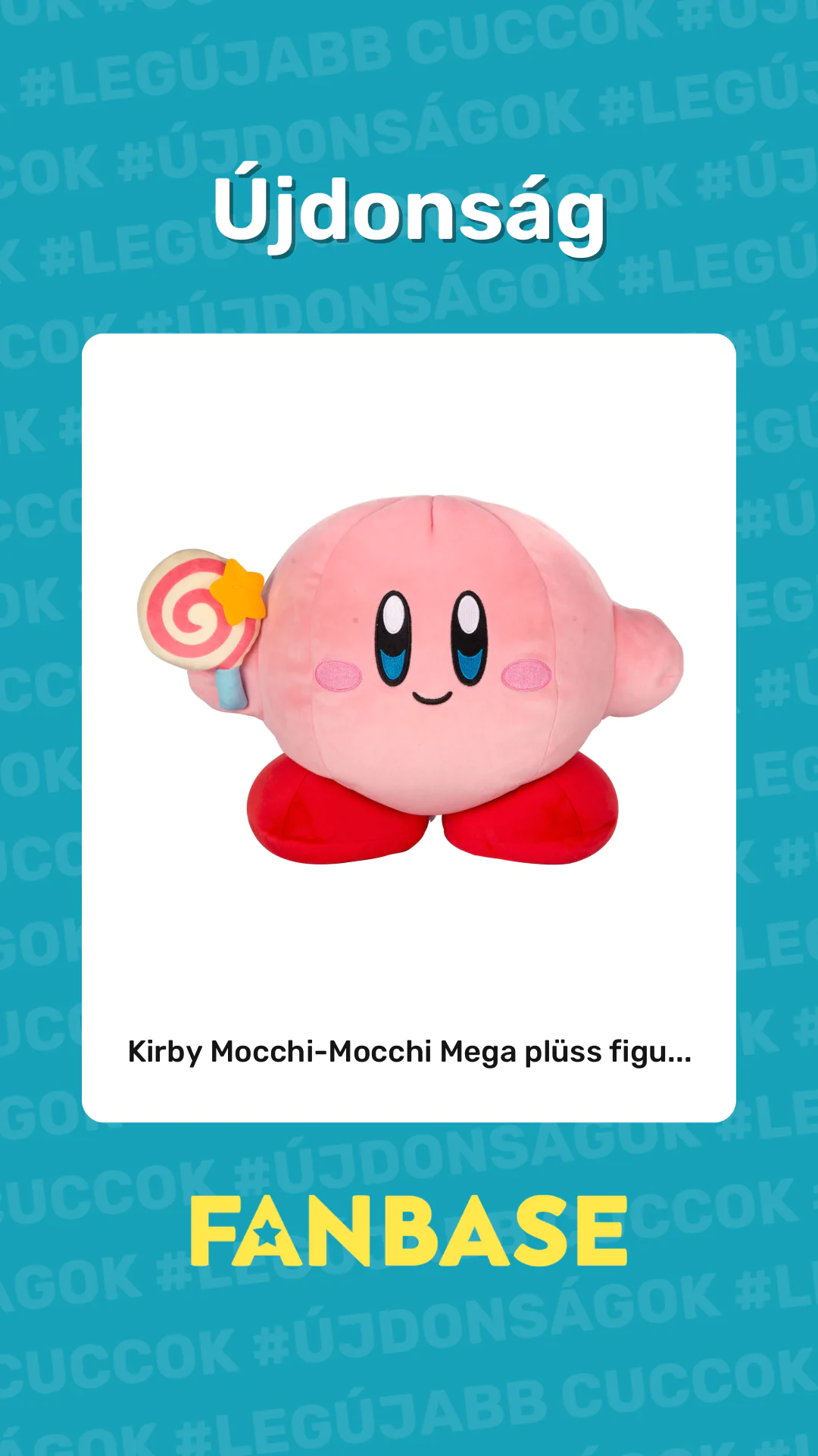 Újdonság: Kirby Mocchi-Mocchi Mega plüss figu...