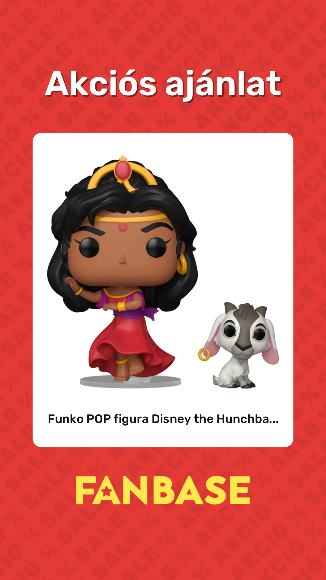 Akciós ajánlat: Funko POP figura Disney the Hunchba...