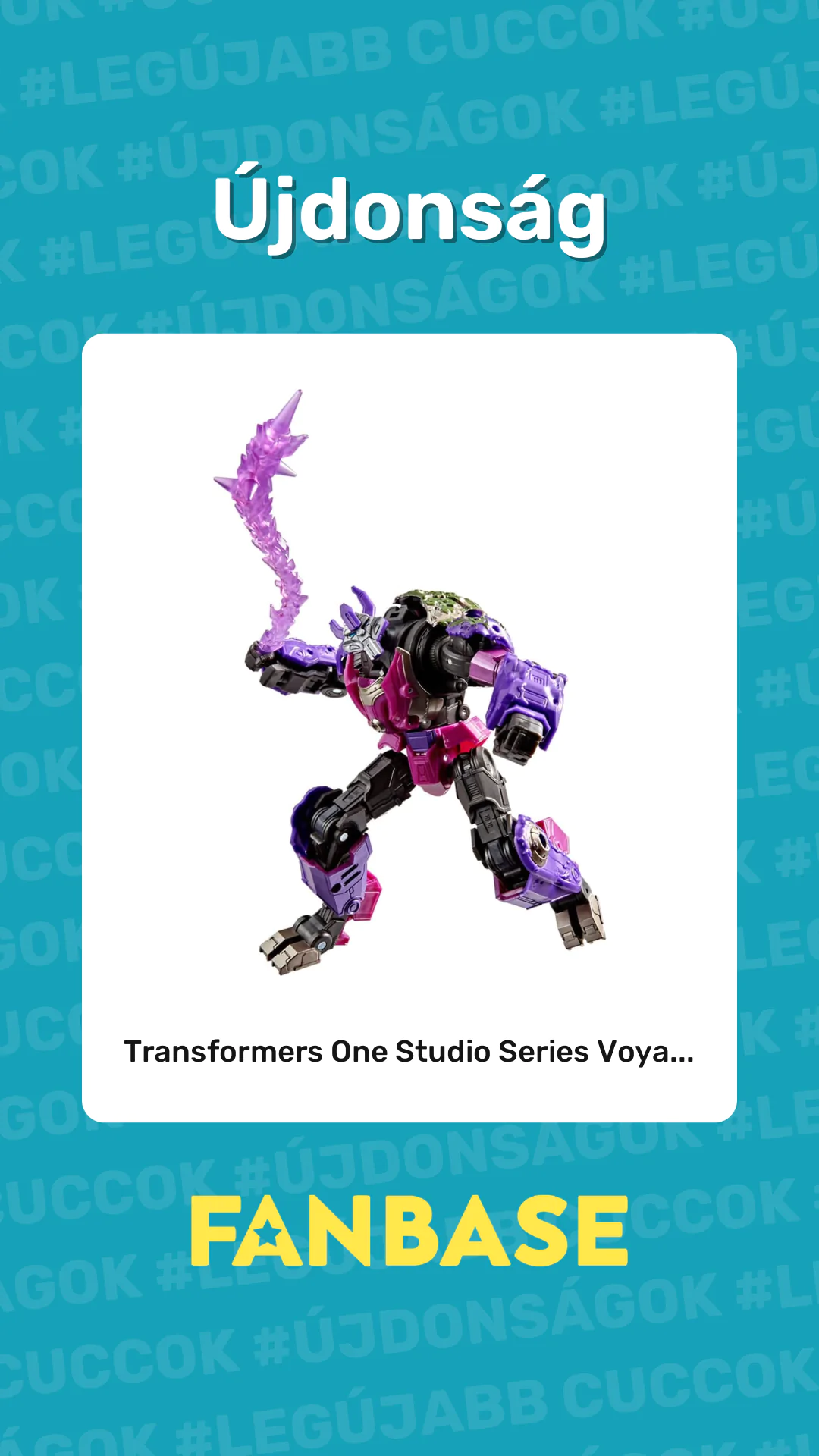 Újdonság: Transformers One Studio Series Voya...