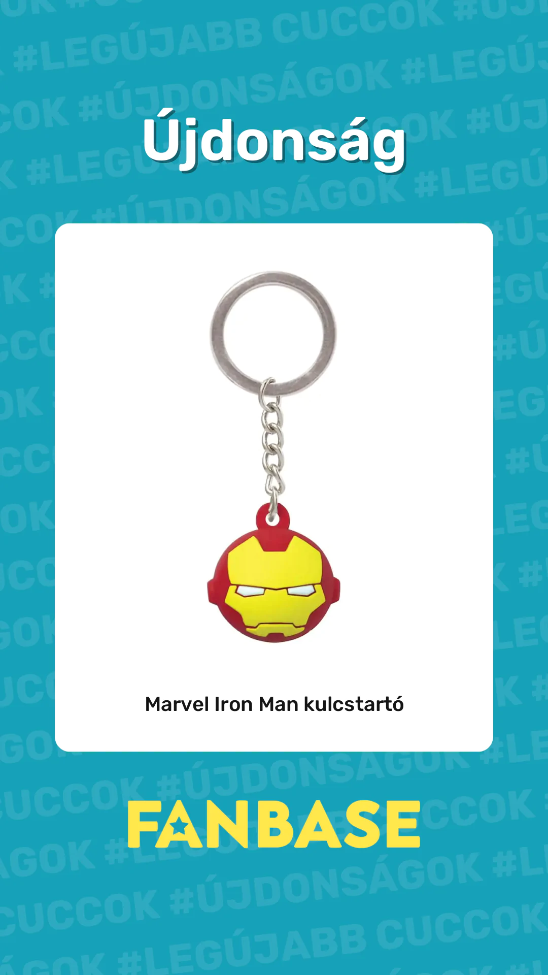 Újdonság: Marvel Iron Man kulcstartó