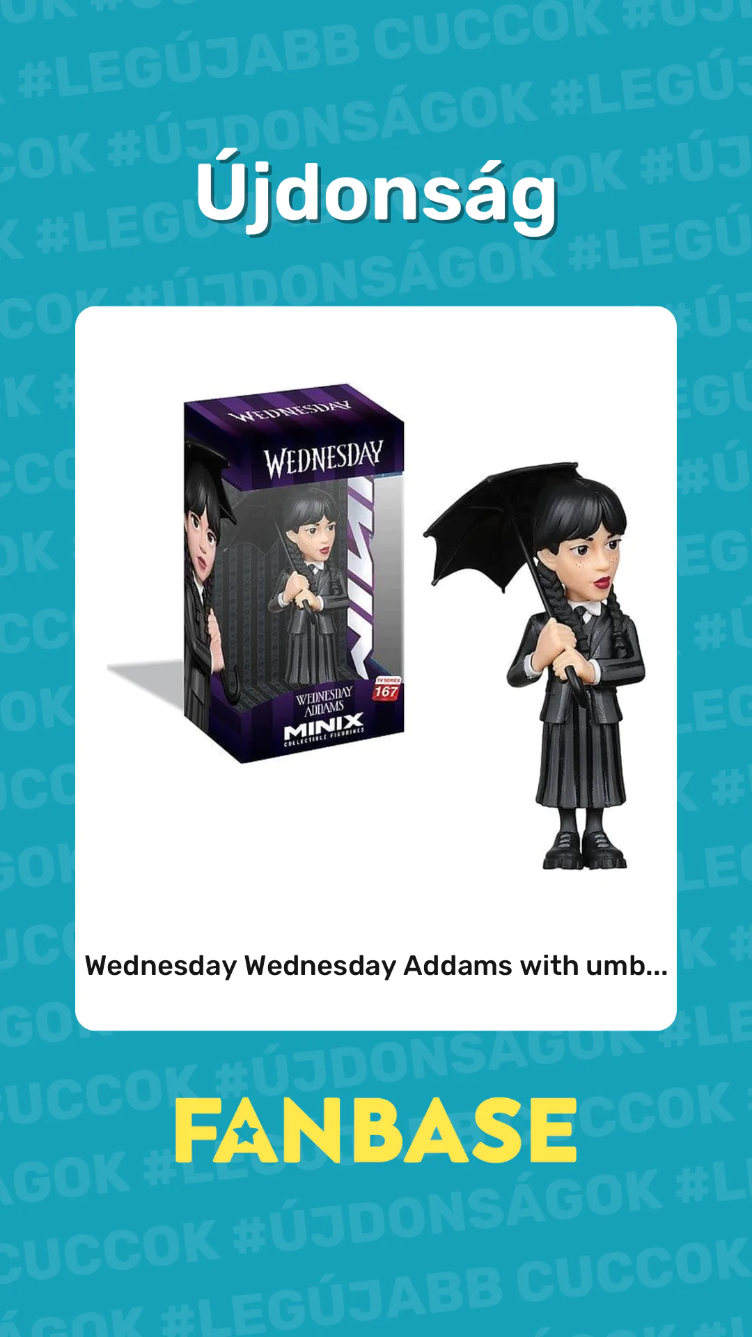 Újdonság: Wednesday Wednesday Addams with umb...