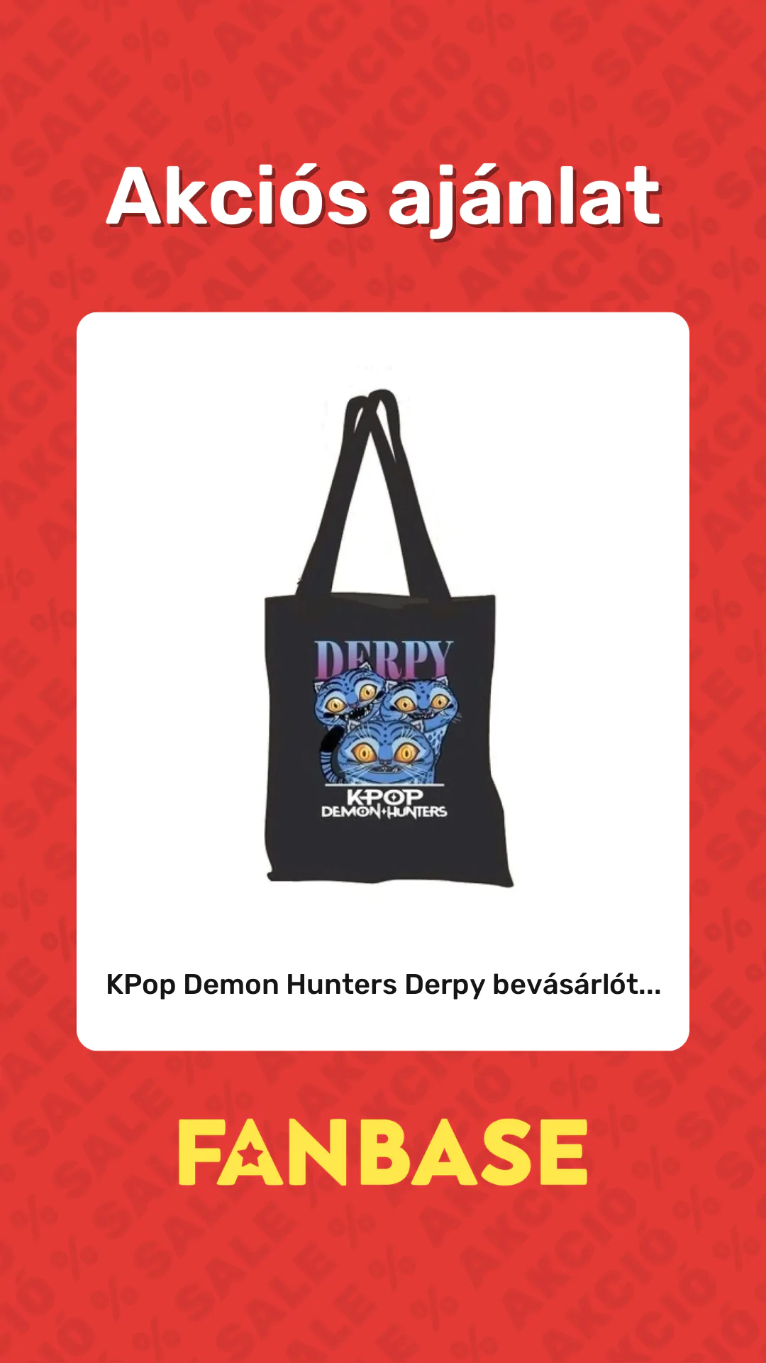 Akciós ajánlat: KPop Demon Hunters Derpy bevásárlót...