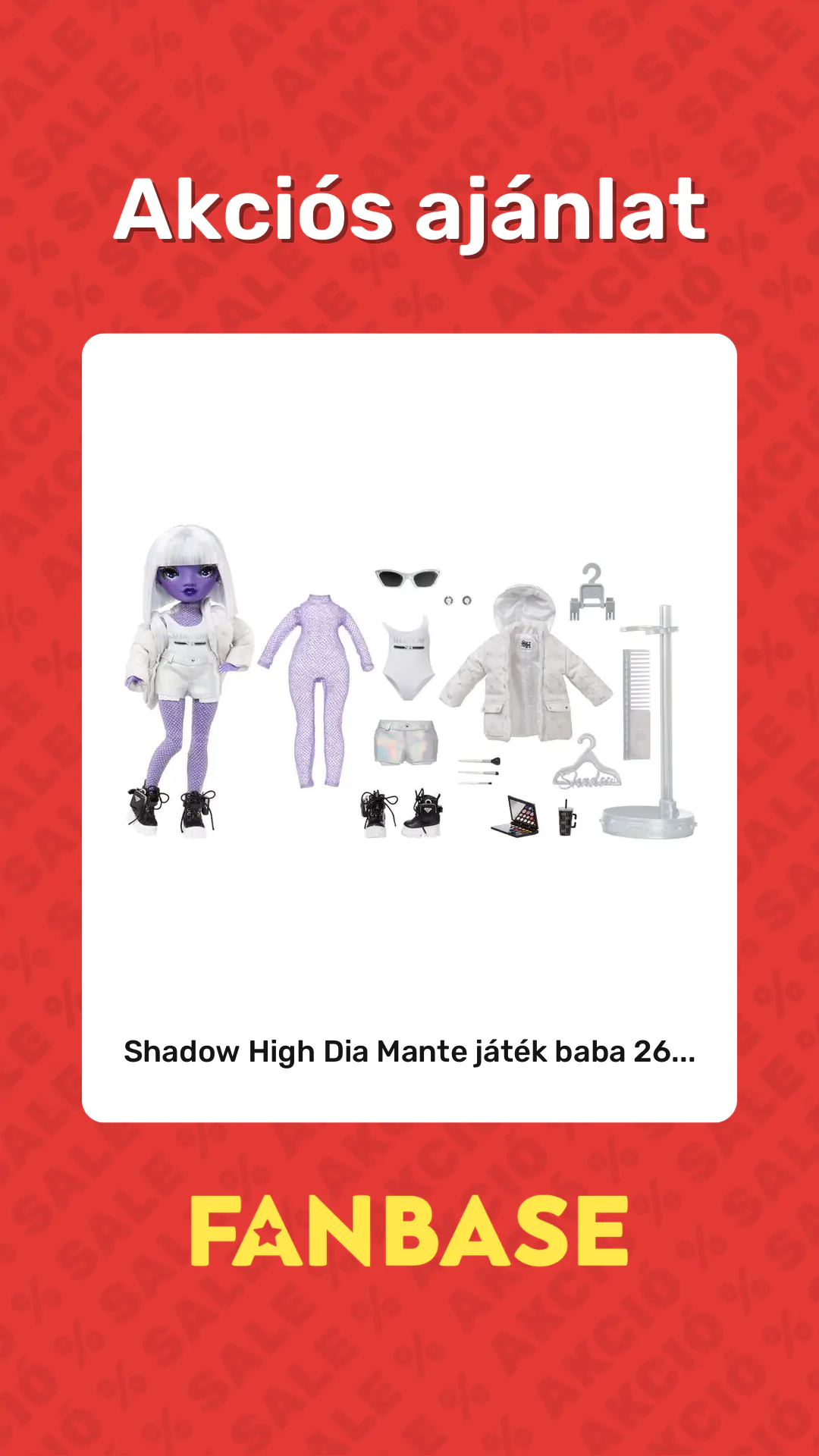 Akciós ajánlat: Shadow High Dia Mante játék baba 26...