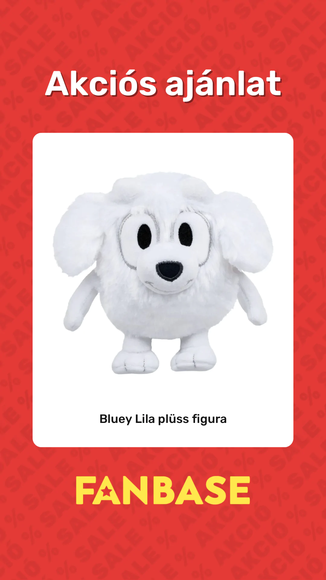 Akciós ajánlat: Bluey Lila plüss figura