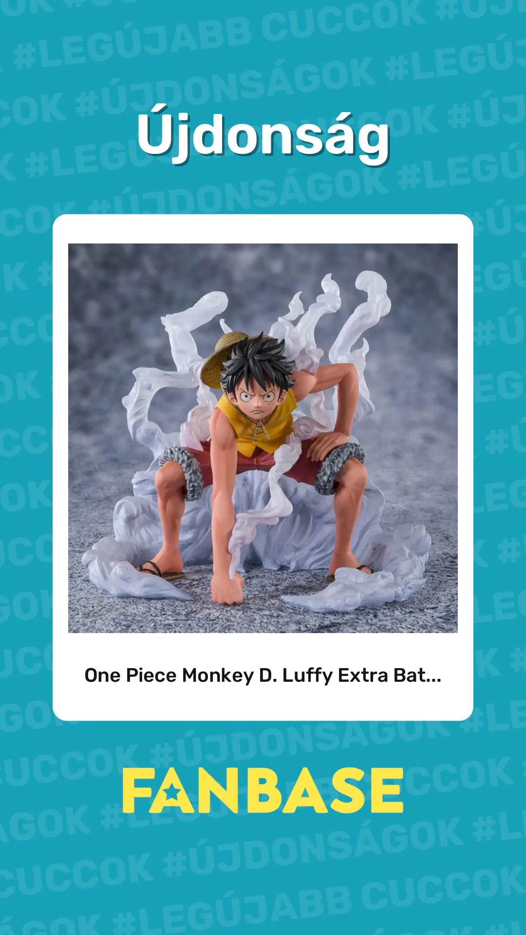 Újdonság: One Piece Monkey D. Luffy Extra Bat...