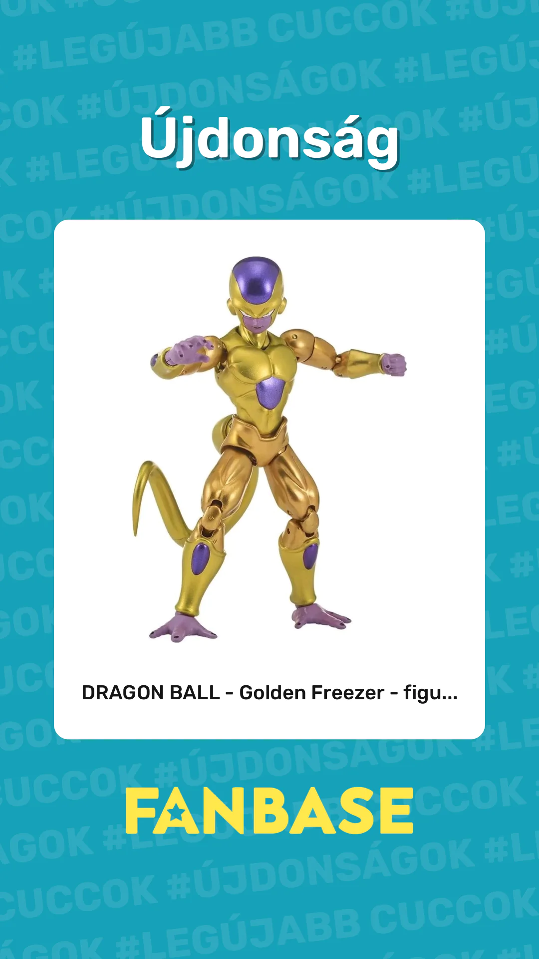 Újdonság: DRAGON BALL - Golden Freezer - figu...