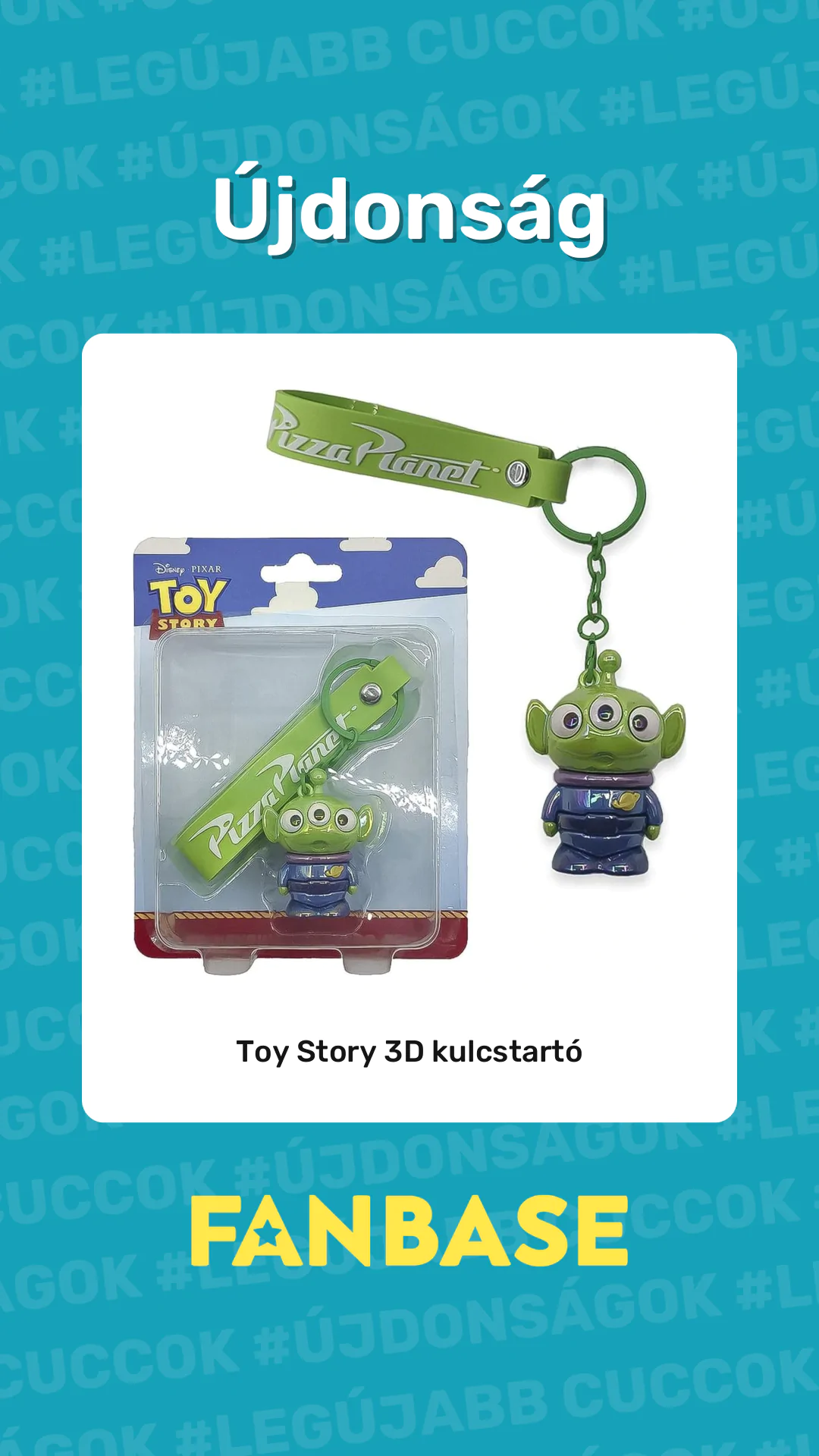 Újdonság: Toy Story 3D kulcstartó