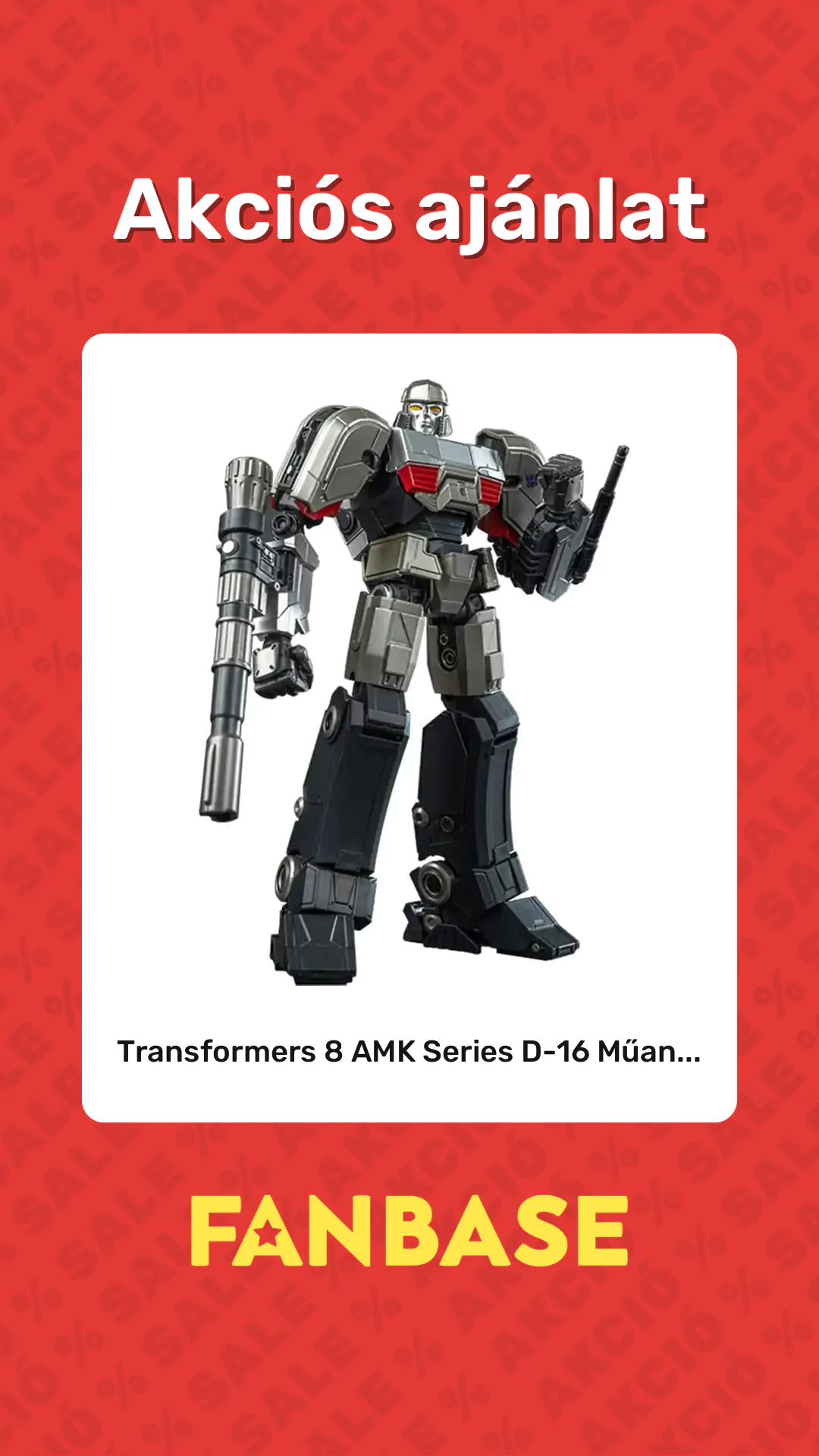 Akciós ajánlat: Transformers 8 AMK Series D-16 Műan...