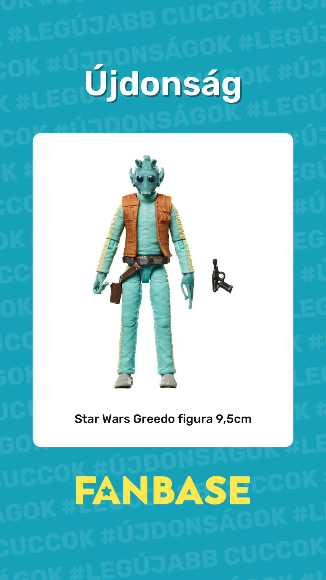 Újdonság: Star Wars Greedo figura 9,5cm