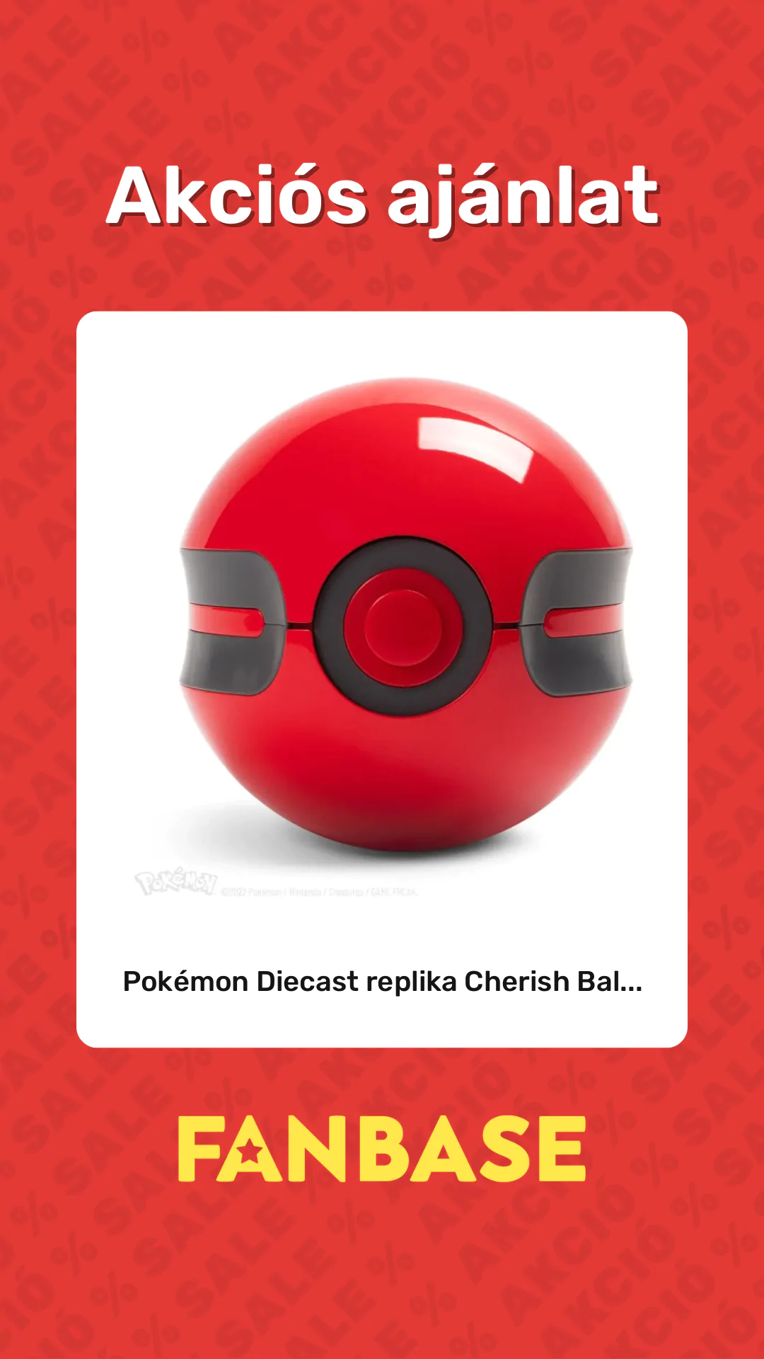 Akciós ajánlat: Pokémon Diecast replika Cherish Bal...