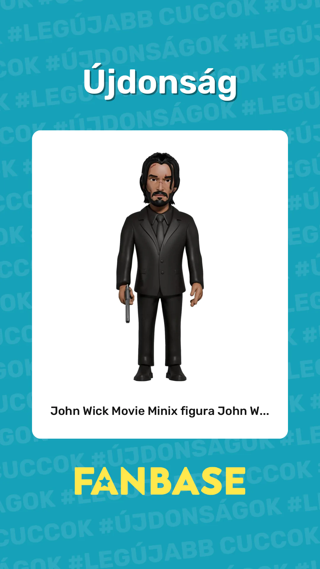Újdonság: John Wick Movie Minix figura John W...