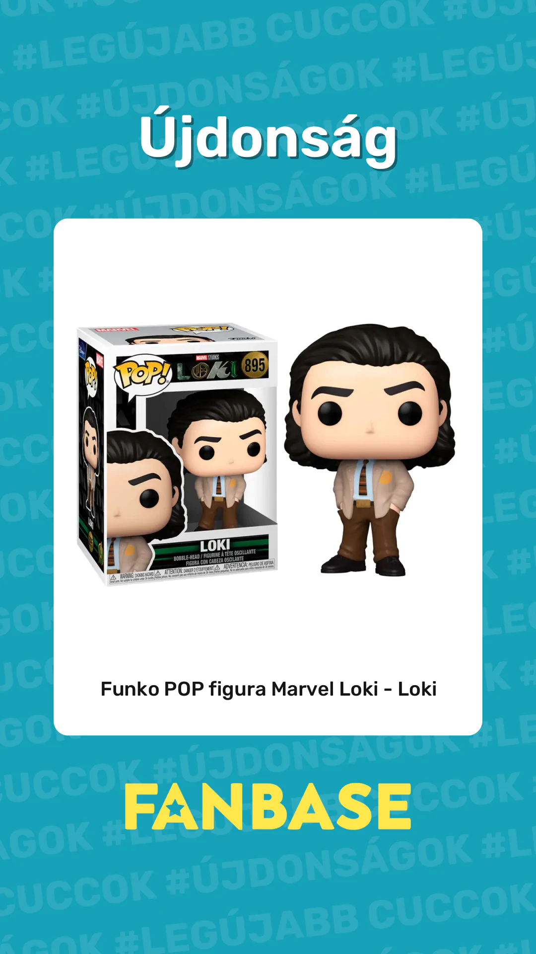Újdonság: Funko POP figura Marvel Loki - Loki