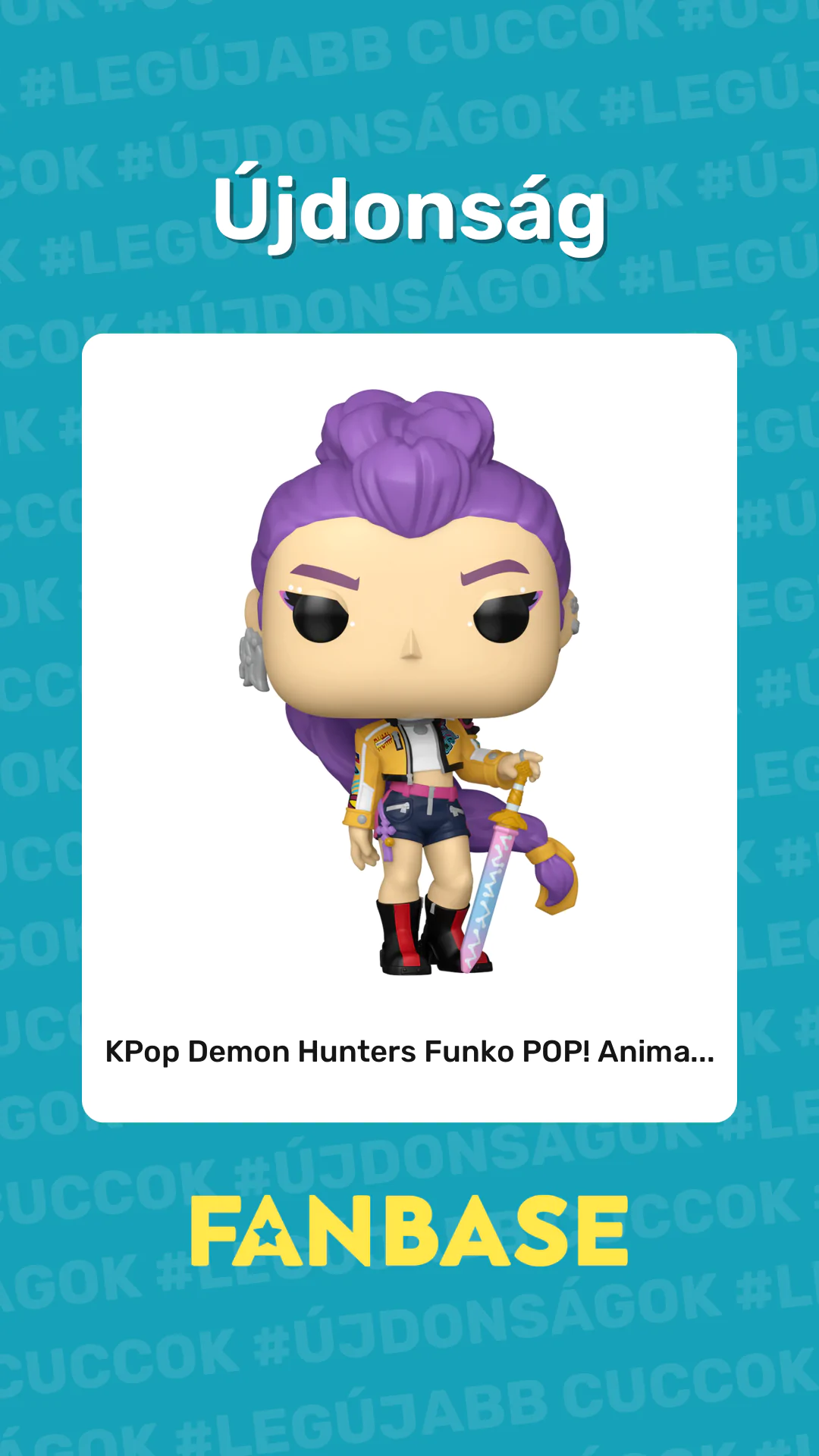 Újdonság: KPop Demon Hunters Funko POP! Anima...