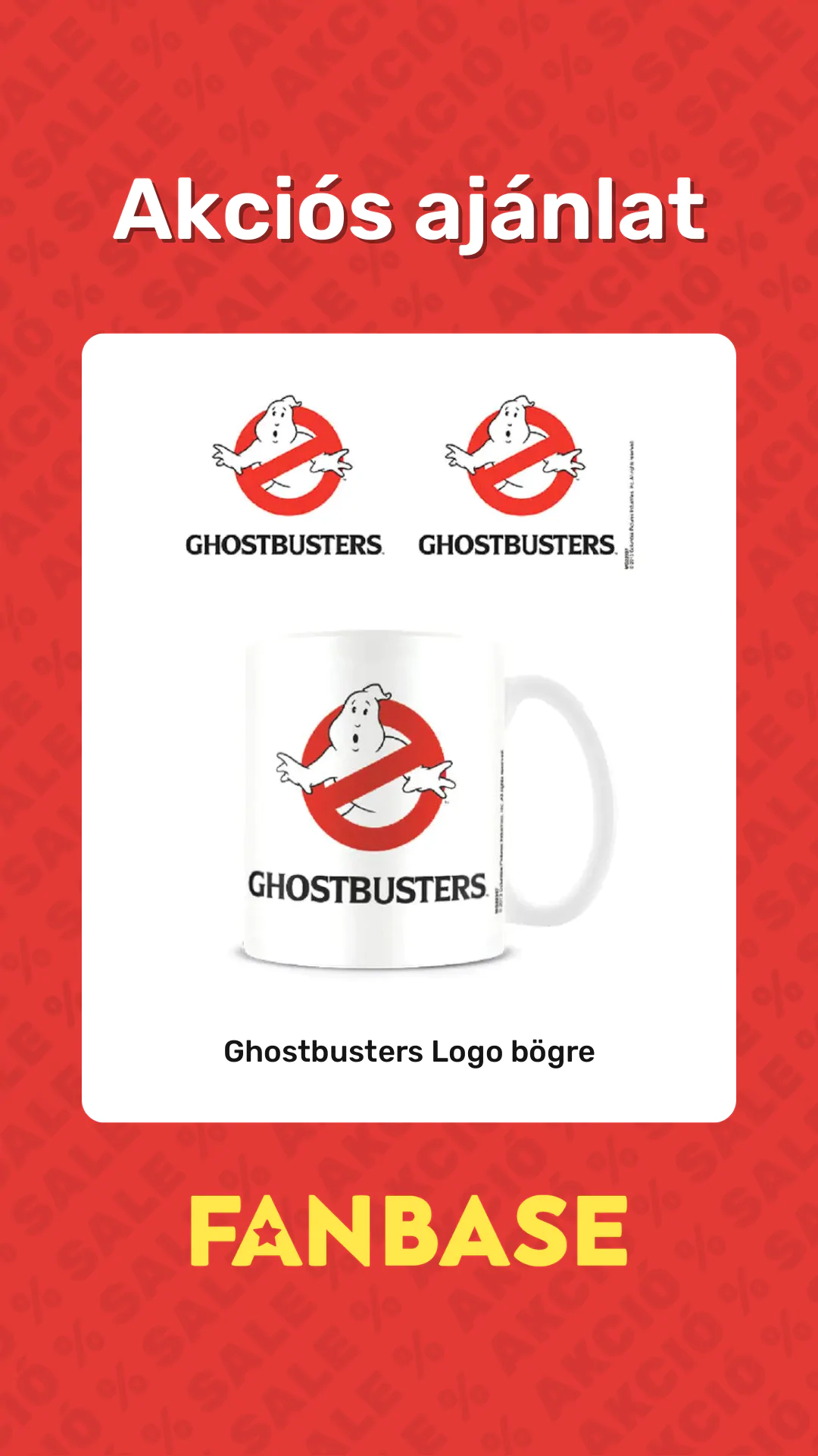 Akciós ajánlat: Ghostbusters Logo bögre