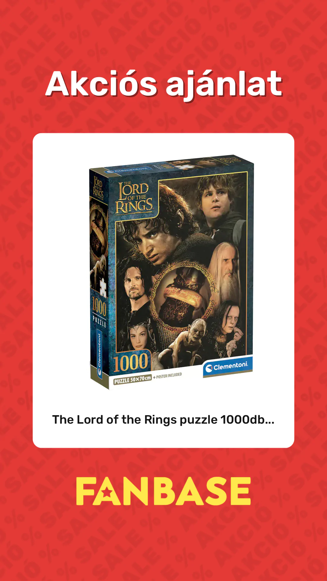 Akciós ajánlat: The Lord of the Rings puzzle 1000db...