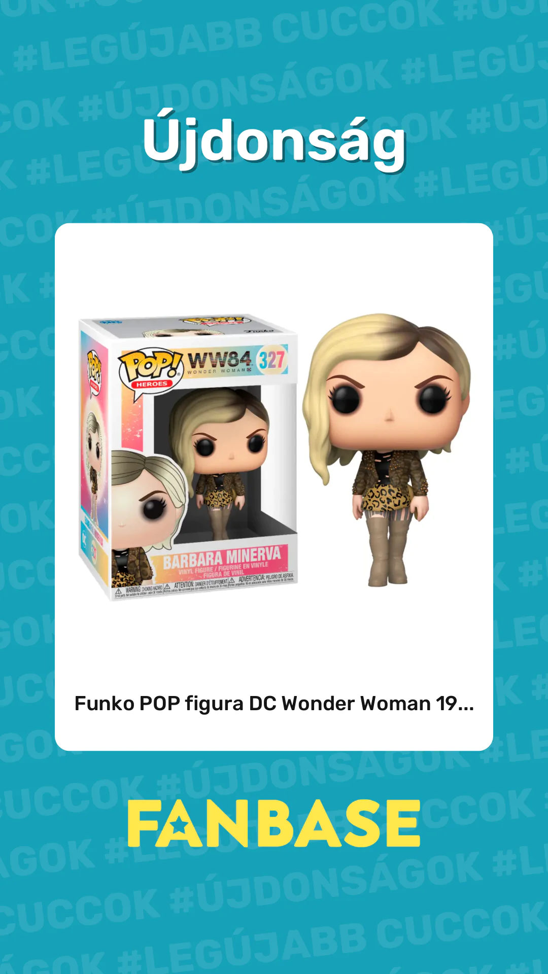Újdonság: Funko POP figura DC Wonder Woman 19...