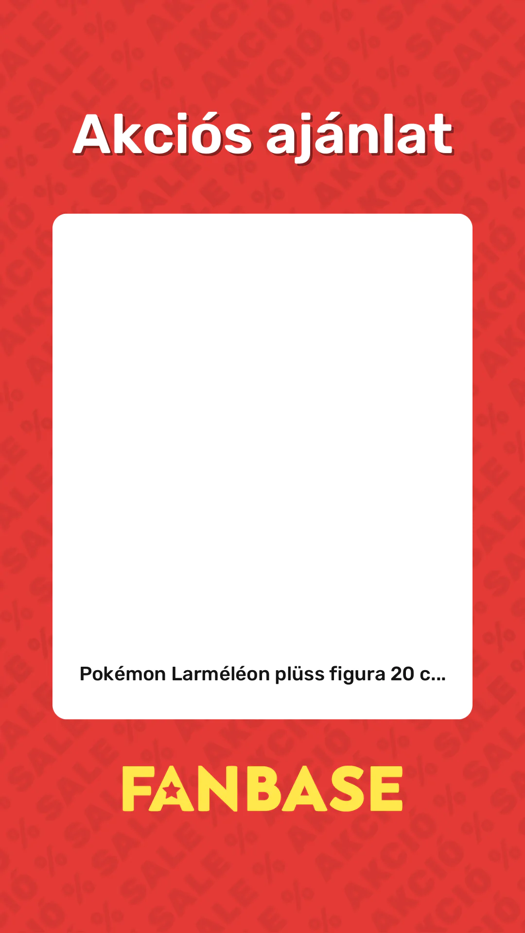 Akciós ajánlat: Pokémon Larméléon plüss figura 20 c...