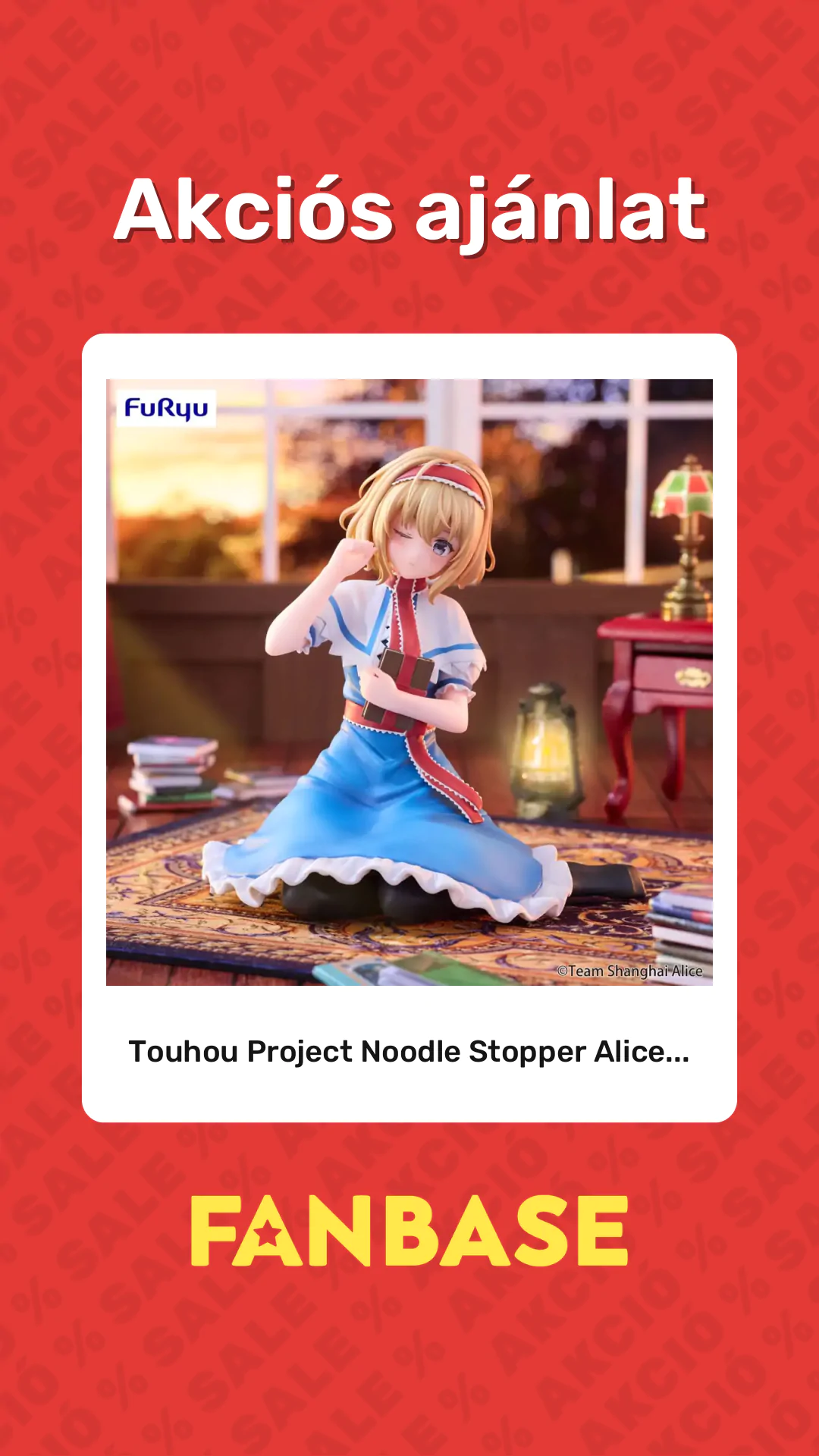 Akciós ajánlat: Touhou Project Noodle Stopper Alice...