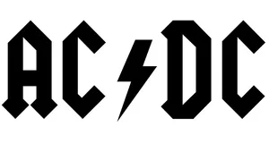 AC/DC kitűzők logo