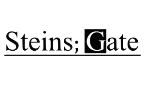 Steins Gate cuccok termékek ajándékok logo