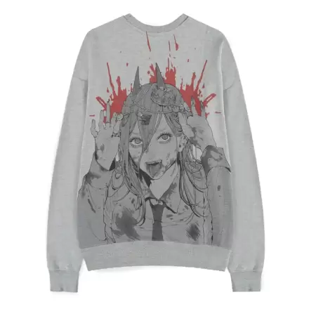 Chainsaw Man Power Grey Melange pulóver  termékfotó