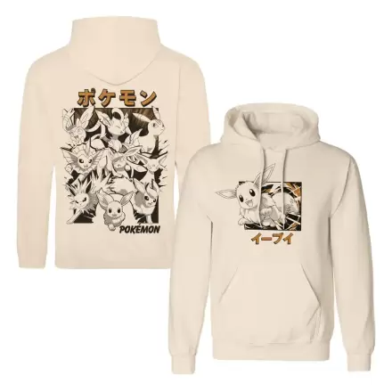 Pokémon Eevee Evolutions Katakana kapucnis pulóver termékfotó