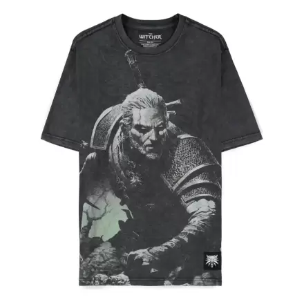 The Witcher Wild Hunt Geralt Washed póló  termékfotó
