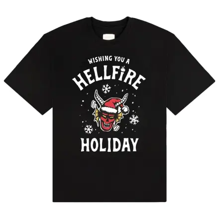 Stranger Things póló Wishing You A Hellfire Holiday termékfotó