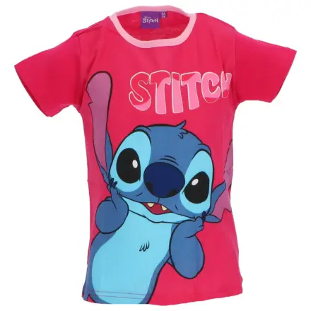 Stitch Surprised Pink gyerek rövid póló, felső  termékfotó